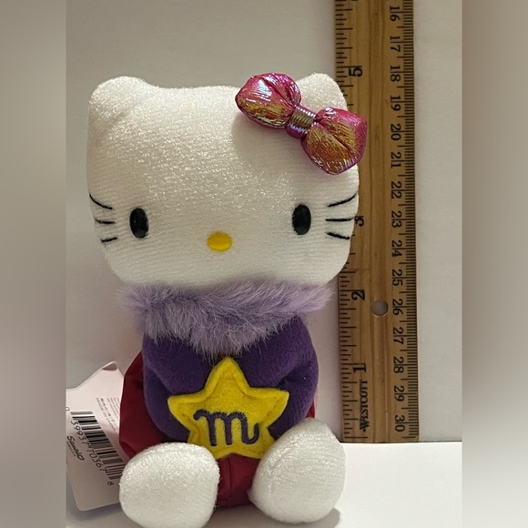 Vintage (2000) Hello Kitty Dolls of the Zodiac Scorpio Small Plush - Picture 6 of 7